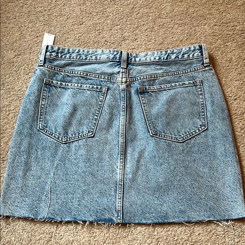 Old Navy Blue Mini Skirt Casual Denim - Picture 3 of 3